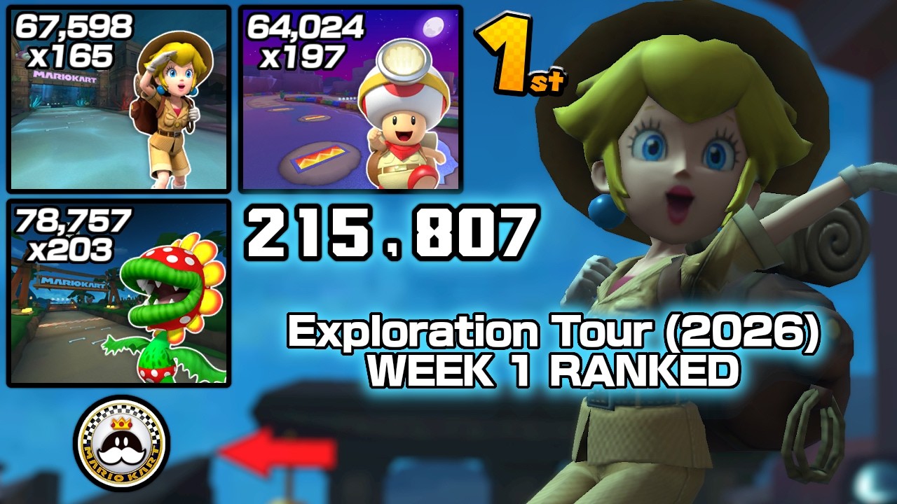 DEJA VU? | Mario Kart Tour | Exploration Tour Week 1 Ranked Cup (215k)