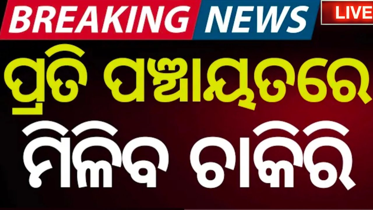 Odisha Panchayat Peon Recruitment 2025 ! Notification Out For 6700 Post ! Govt Jobs