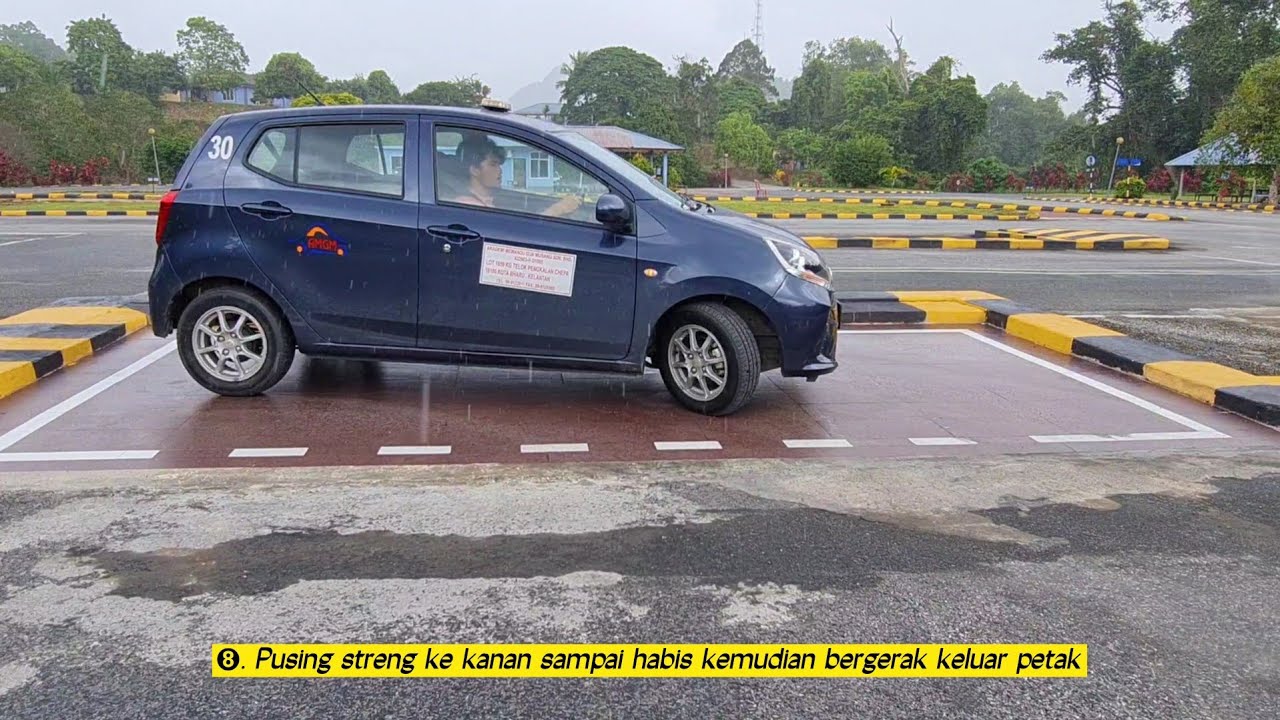 cara-cara lakukan side parking (parking sisi)
