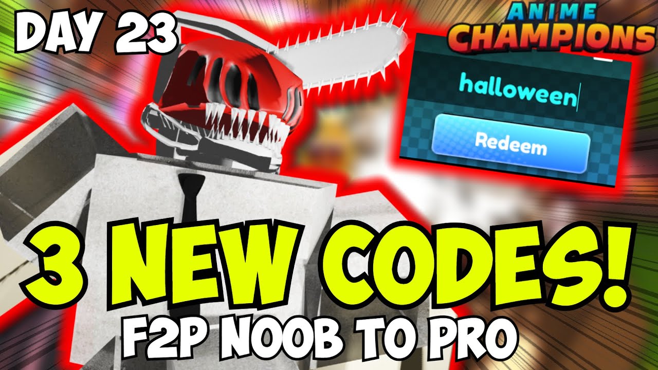 [3 New OP Codes + Day 23] New Chainsawman Update!  | F2P Noob to Pro Anime Champions