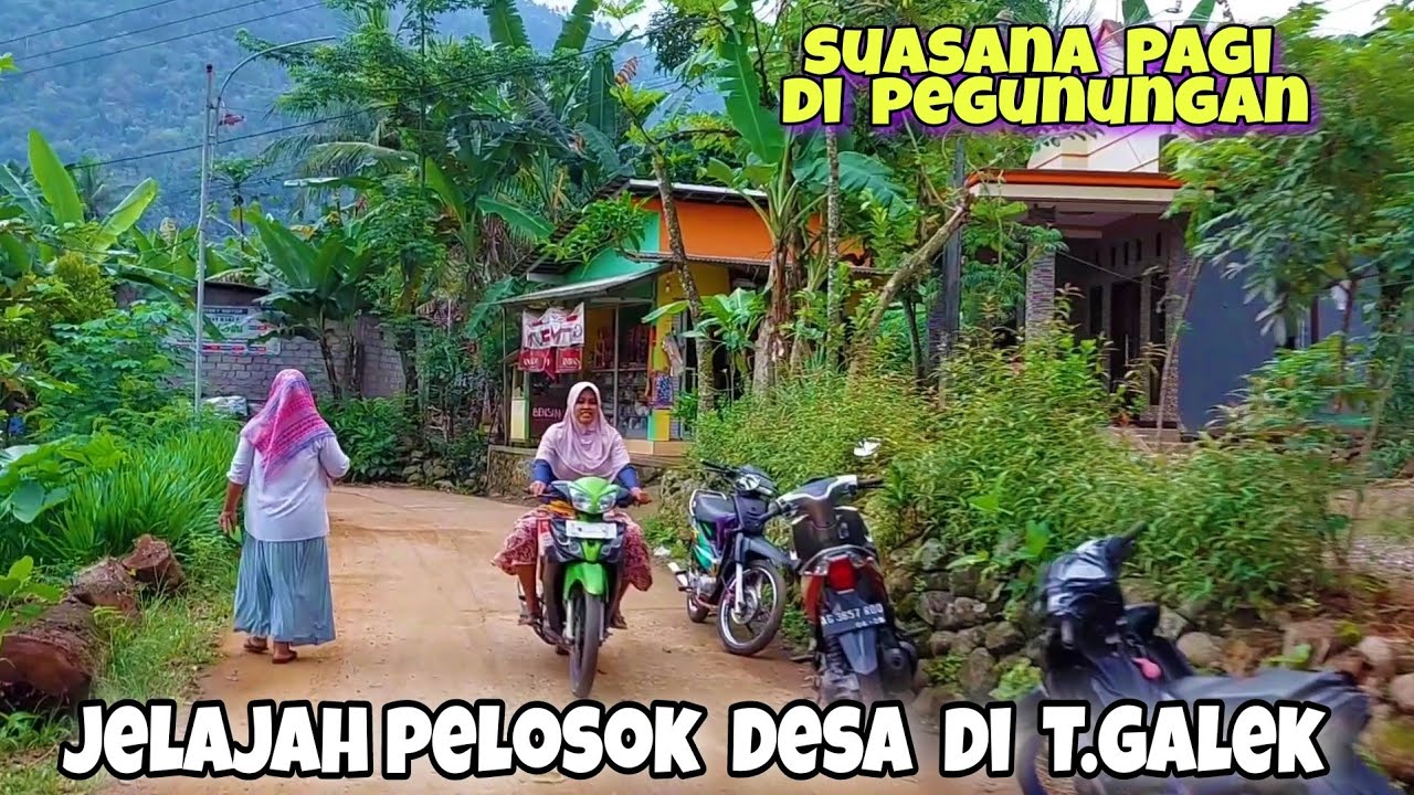 jalan - jalan  di desa  pelosok suasana pagi di desa sawahan || panggul - trenggalek