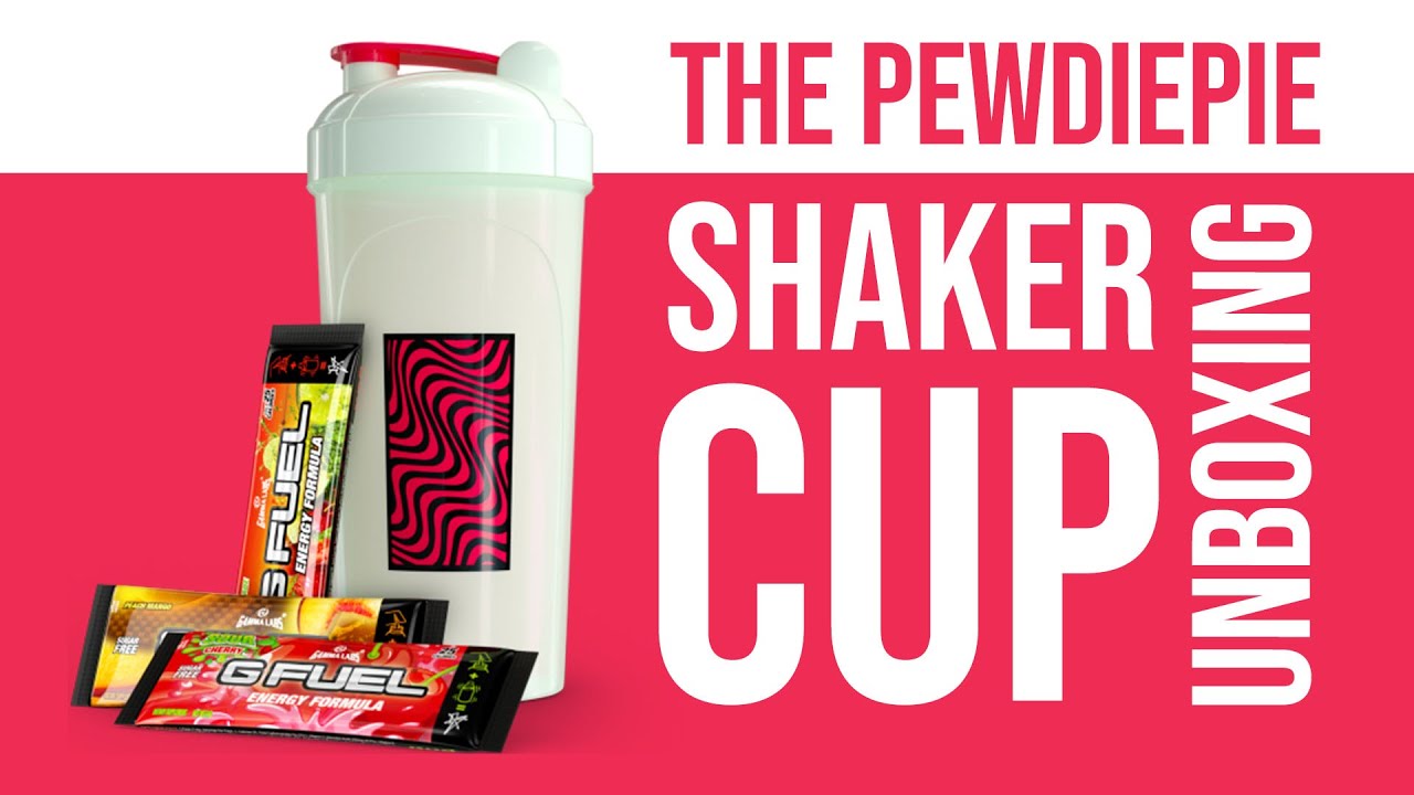Pewdiepie GFuel Shaker Cup Unboxing