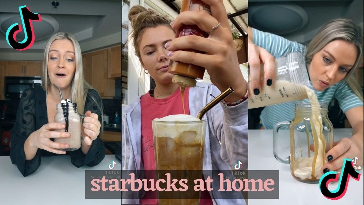 starbucks at home tiktok compilation 🥤I Tik-a-Tok