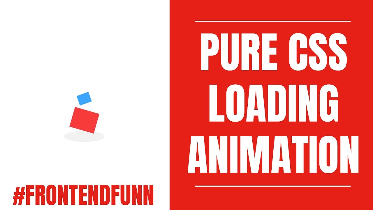 Pure CSS Bouncing Boxes Loading Animation - web development