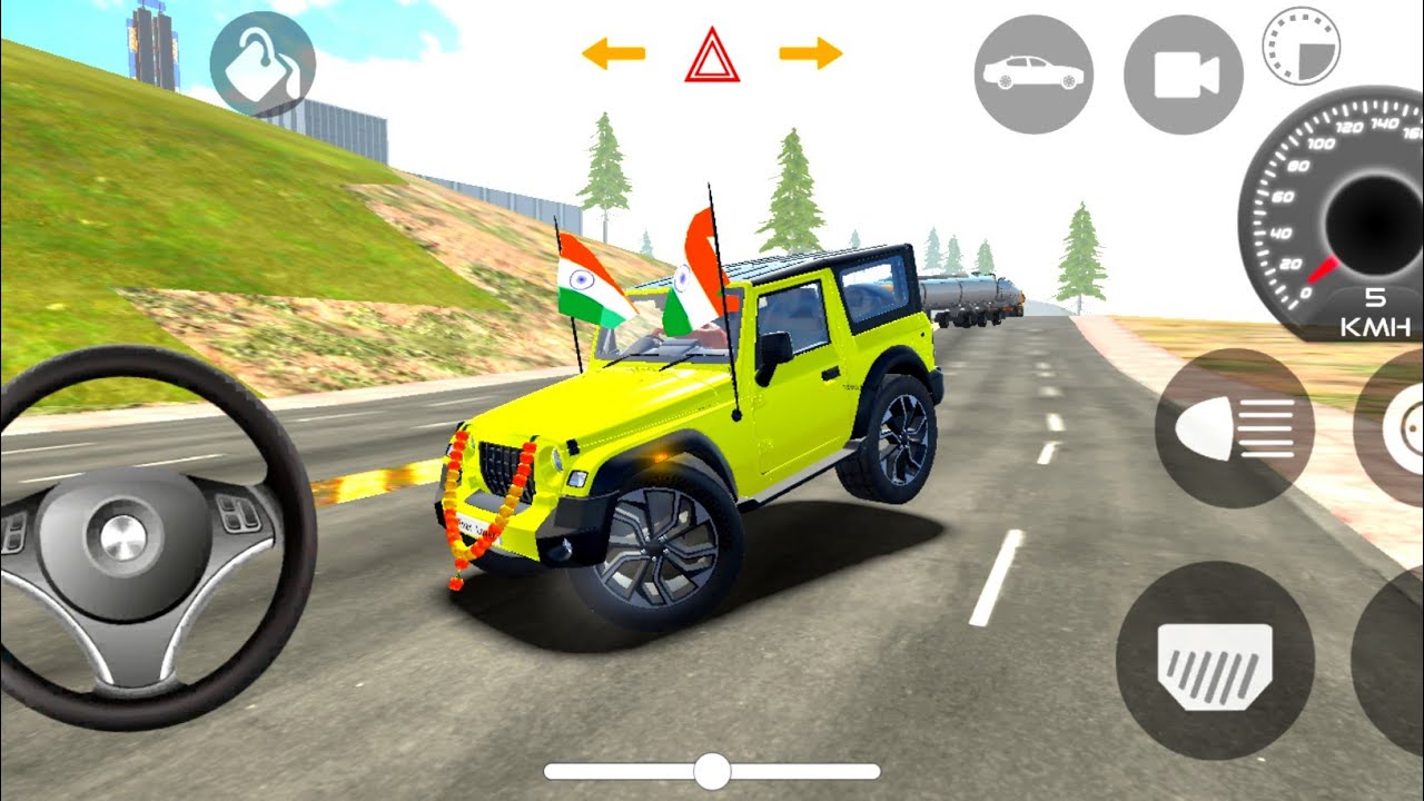 Modified Mahindra Thar 🤯 | Yellow 💛Thar Indian Cars Games |(Gadi Wala Game)Car Game Android Gameplay