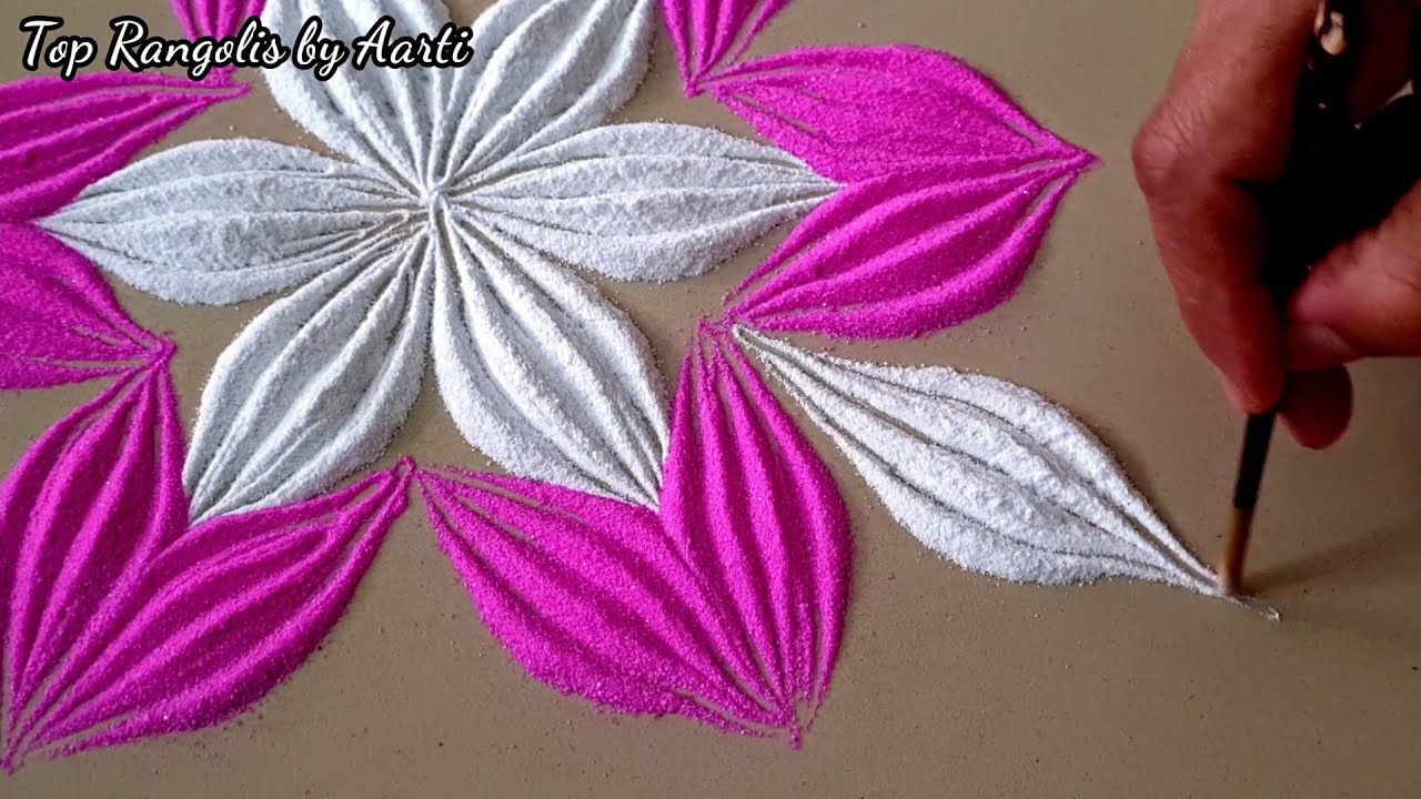 Simple Rangolis | Festival Rangoli | Relaxing Rangoli | rangoli colours | rangoli kolam | Rangolis