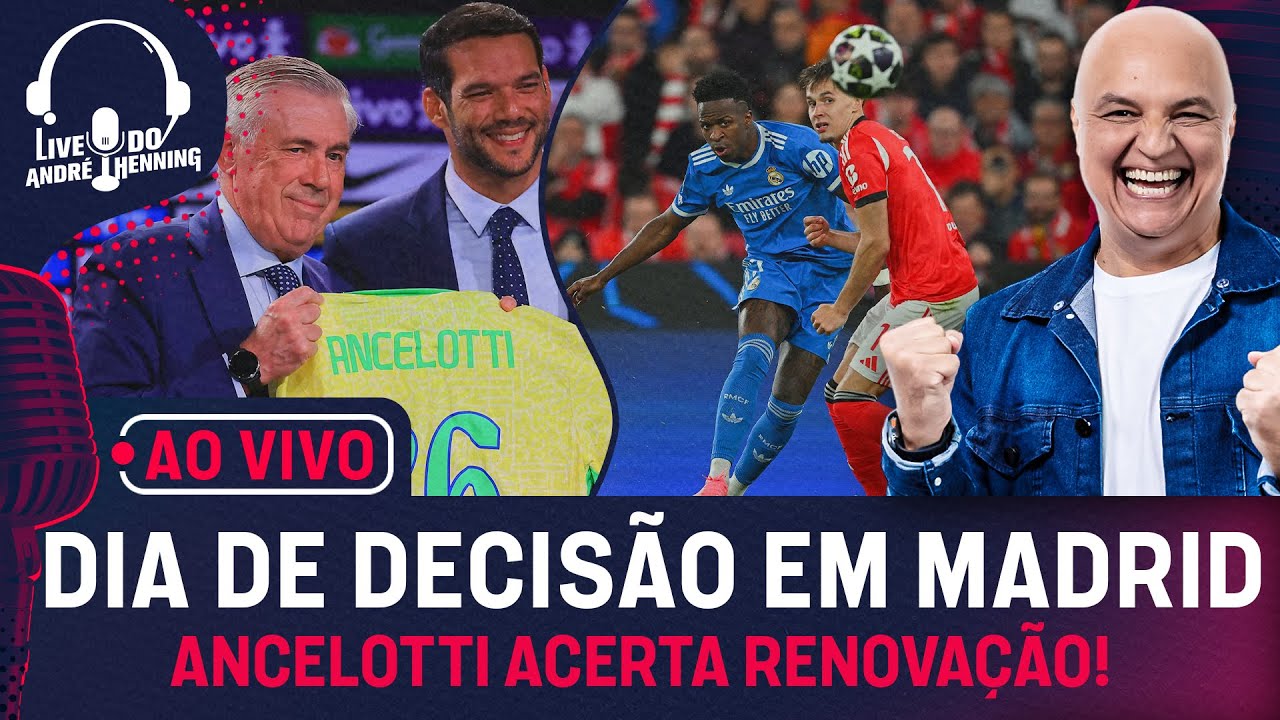 TUDO DE REAL MADRID X BENFICA; XAUD CONFIRMA RENOVAÇÃO DE ANCELOTTI; BODO CHOCA O MUNDO E +