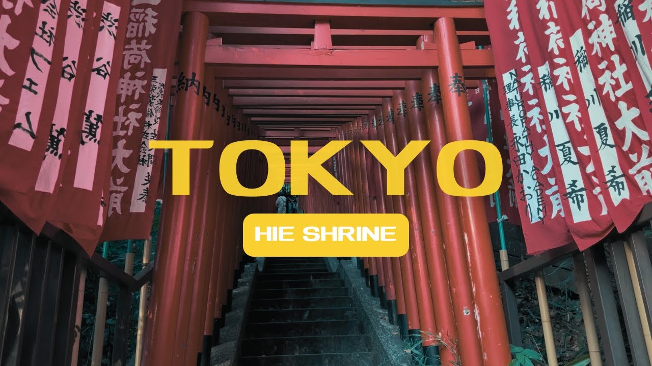 Tokyo’s Secret Red Torii Gate Tunnel - Hie Shrine | 4K Walk Tour | Japan