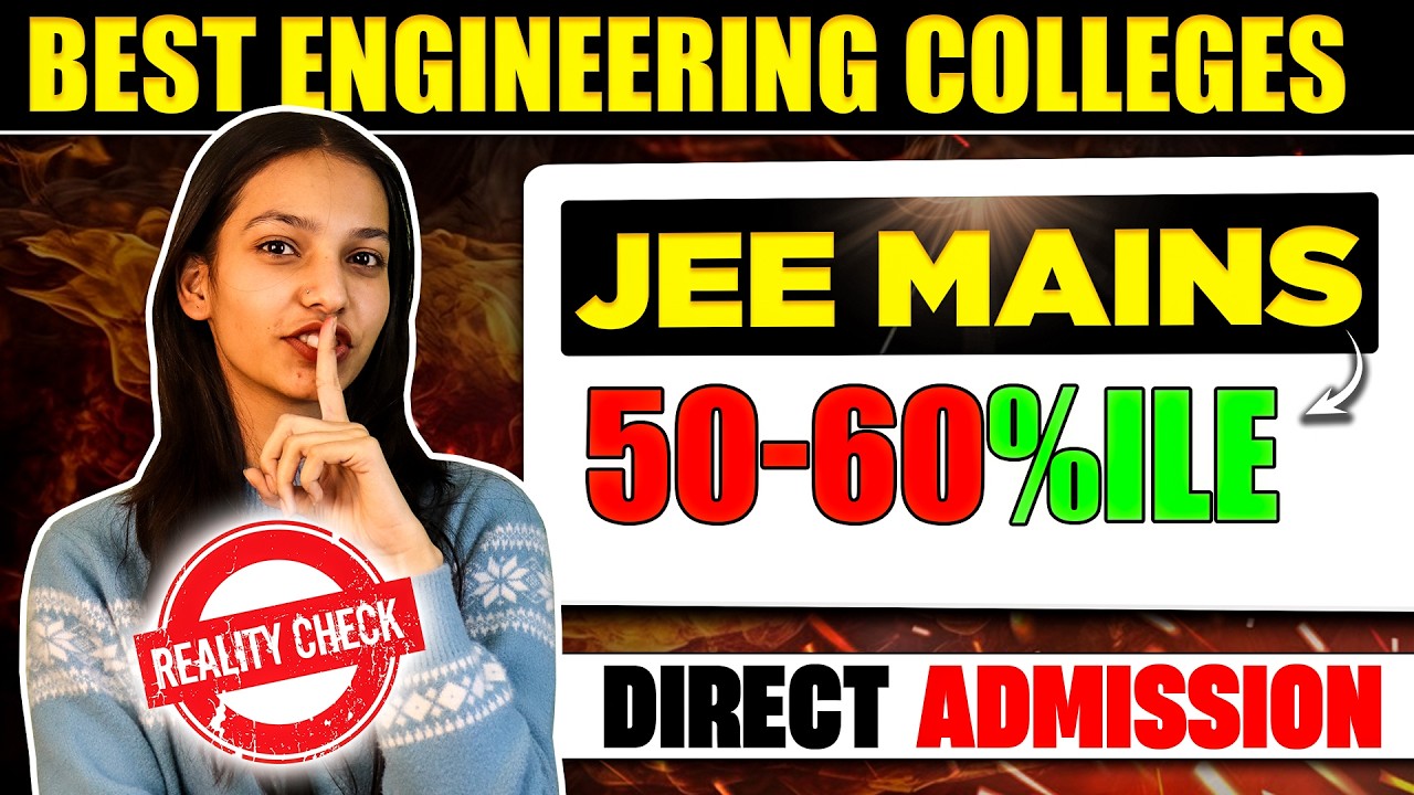 JEE Mains 50&ndash;60 Percentile Colleges 2026 🔥 | Best Engineering In India | Direct Admission Options 🎓