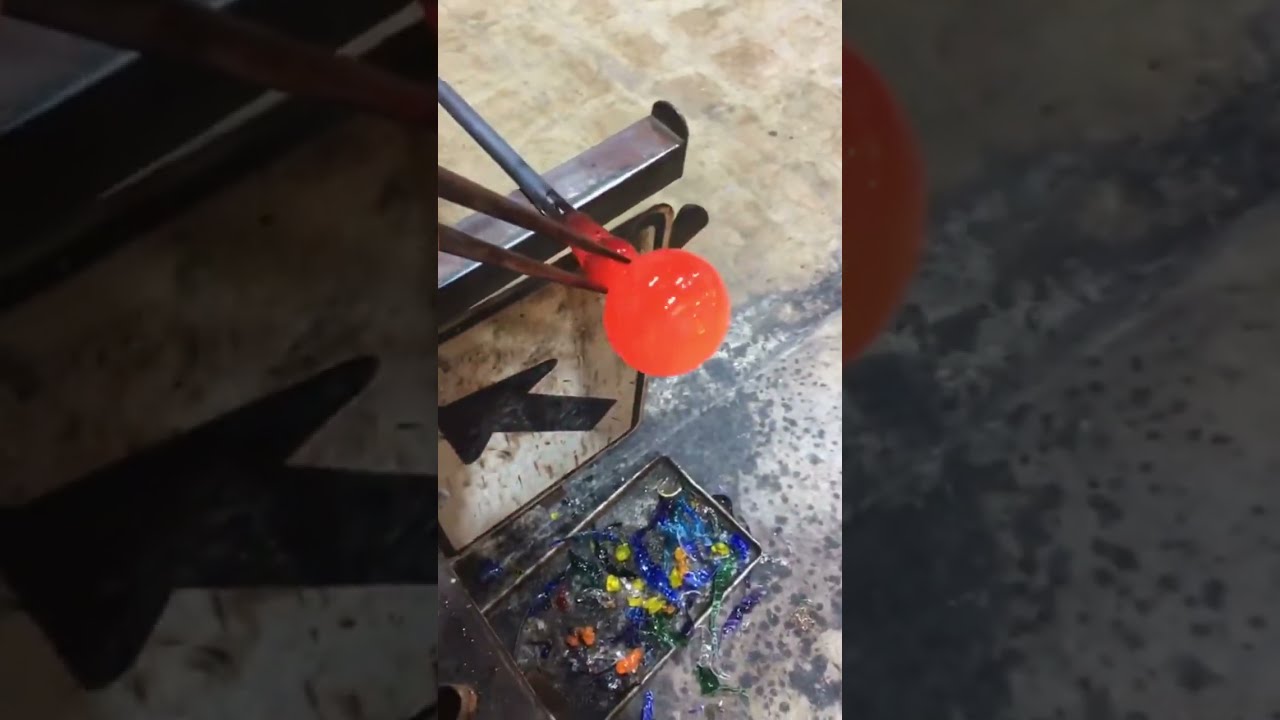 Glass Blowing a Pumpkin