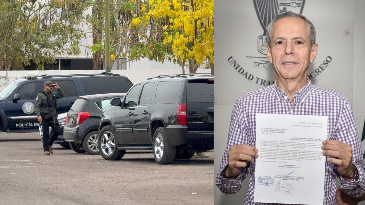 #envivo DETIENEN Y TRASLADAN ANTE EL JUEZ A GERARDO VARGAS LANDEROS, EX ALCALDE DE AHOME