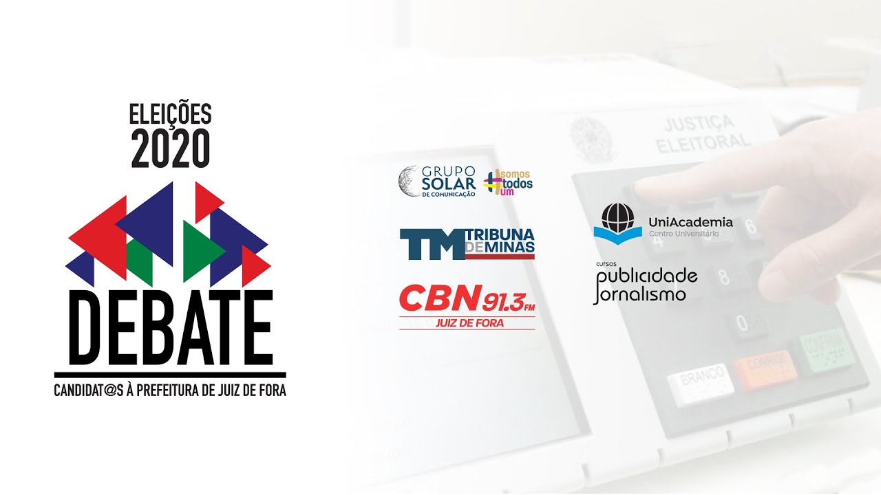 Eleições 2020: debate entre candidatos e candidatas à Prefeitura de Juiz de Fora