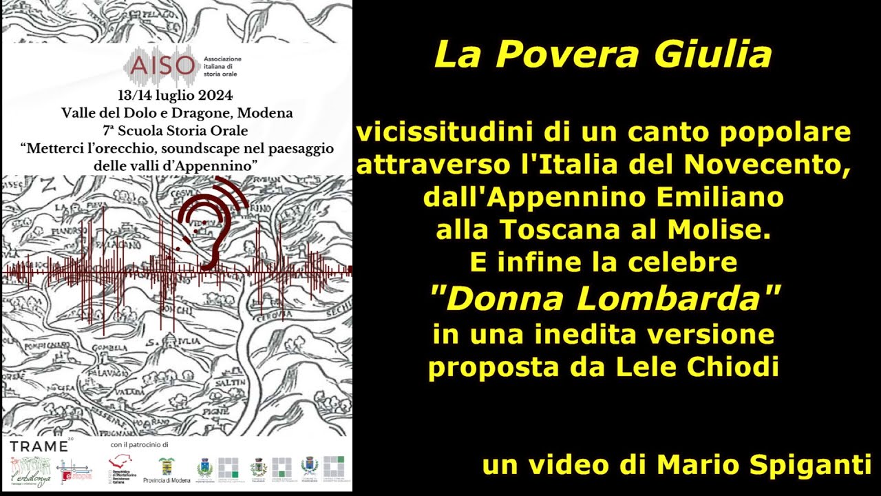 AISO - 2024: La Povera Giulia e Donna Lombarda 2 canti  tra Lele Chiodi e Franco Ceccarelli