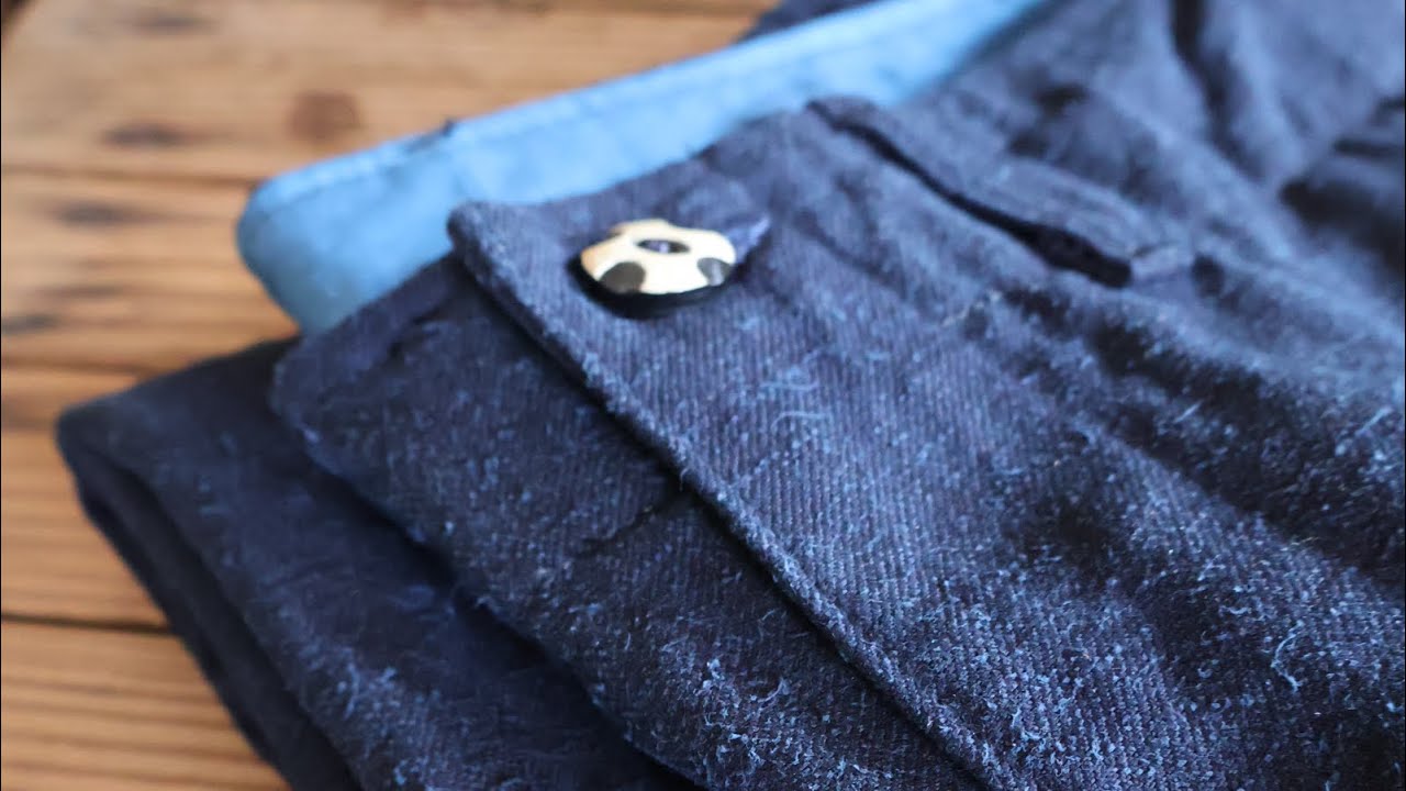 Indigo Overdye Chino Pants 