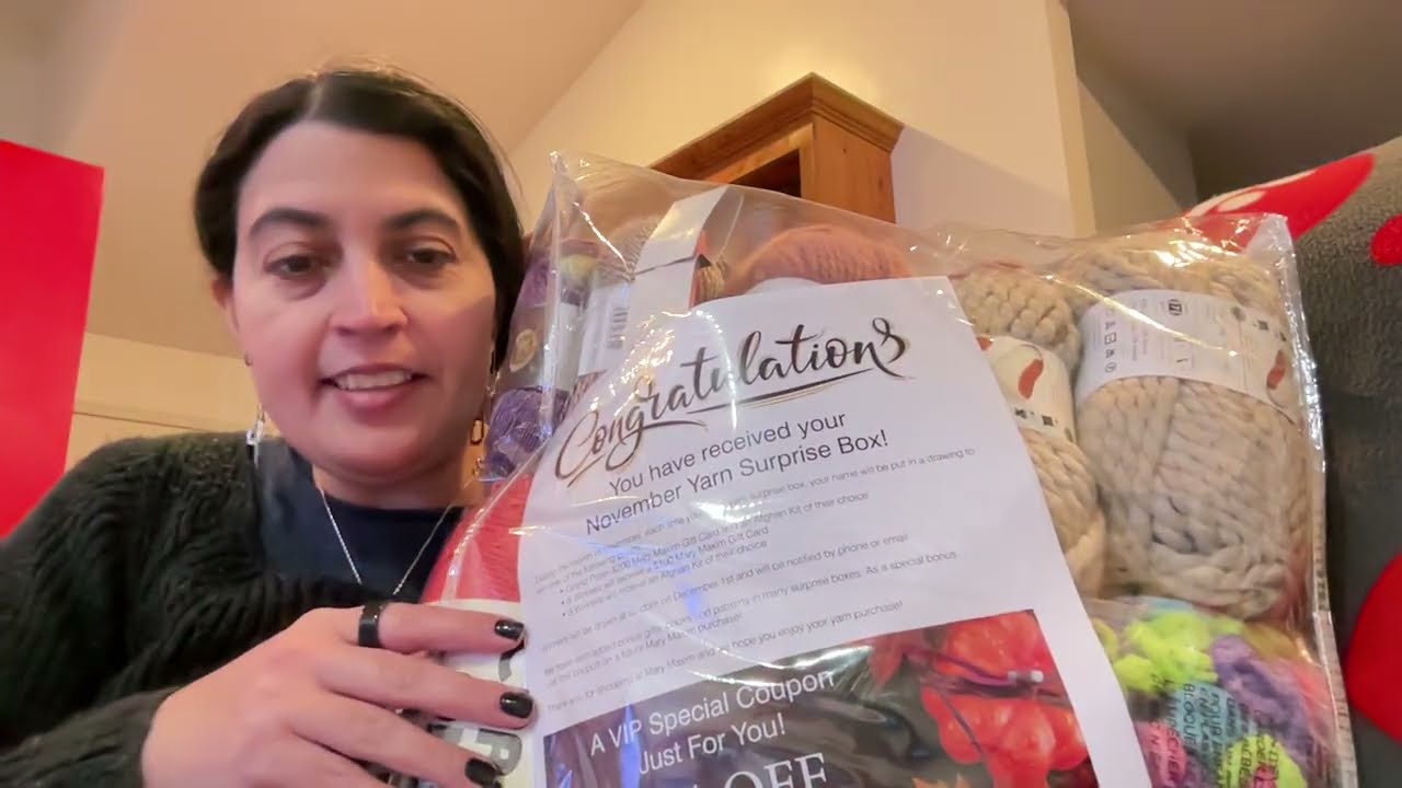 Mary Maxim Nov 2025 Mystery Bags Unboxing - part 2 #crochet #marymaxim  #yarnhaul #mysterybox