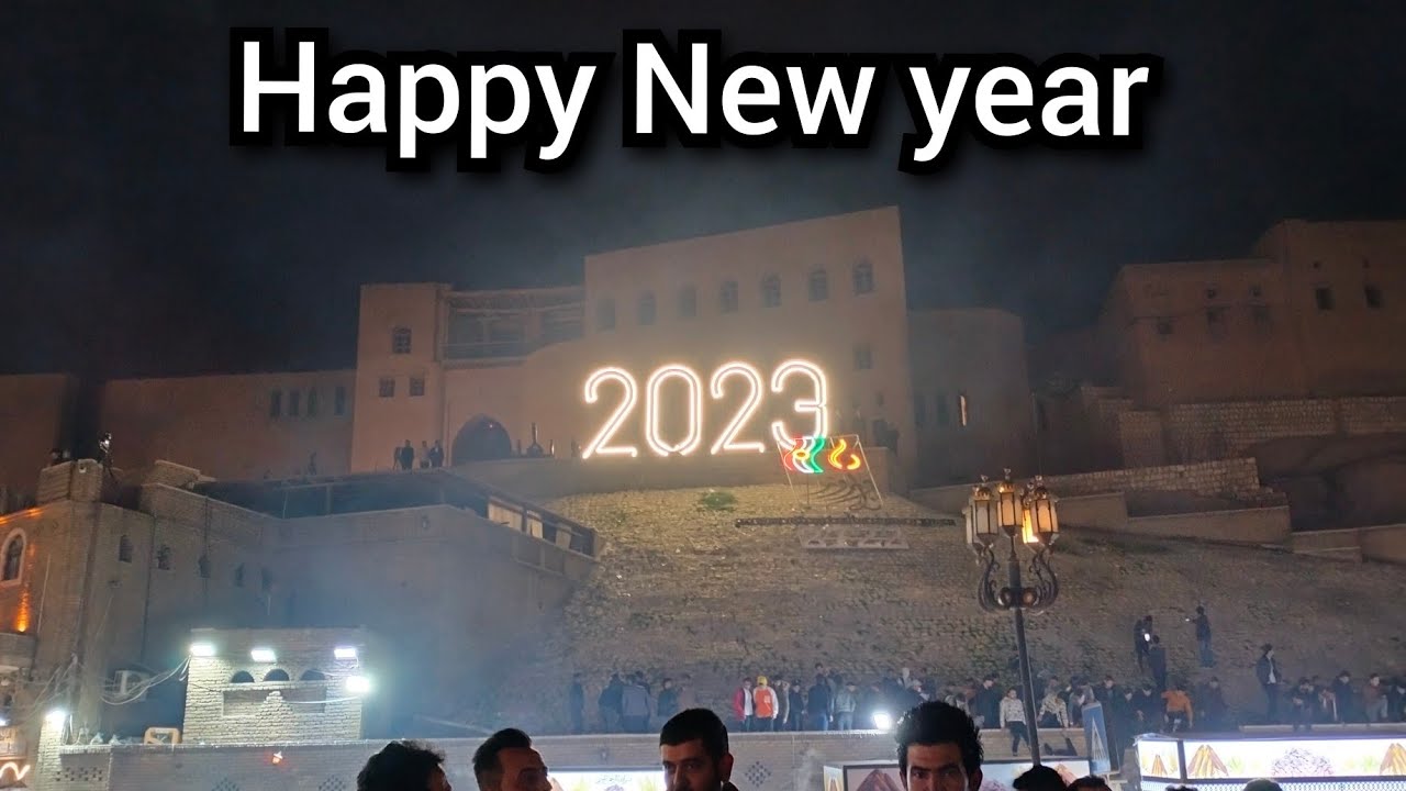 Happy New Year 2023 / New year celebration of iraq(Erbil)/ Center of Erbil