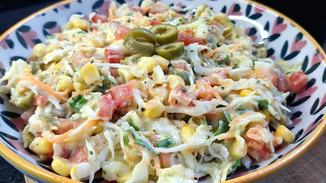 ESSA SALADA DE REPOLHO  SURPREENDENTE PRA FAZER NO CHURRASCO ! FÁCIL E RÁPIDO