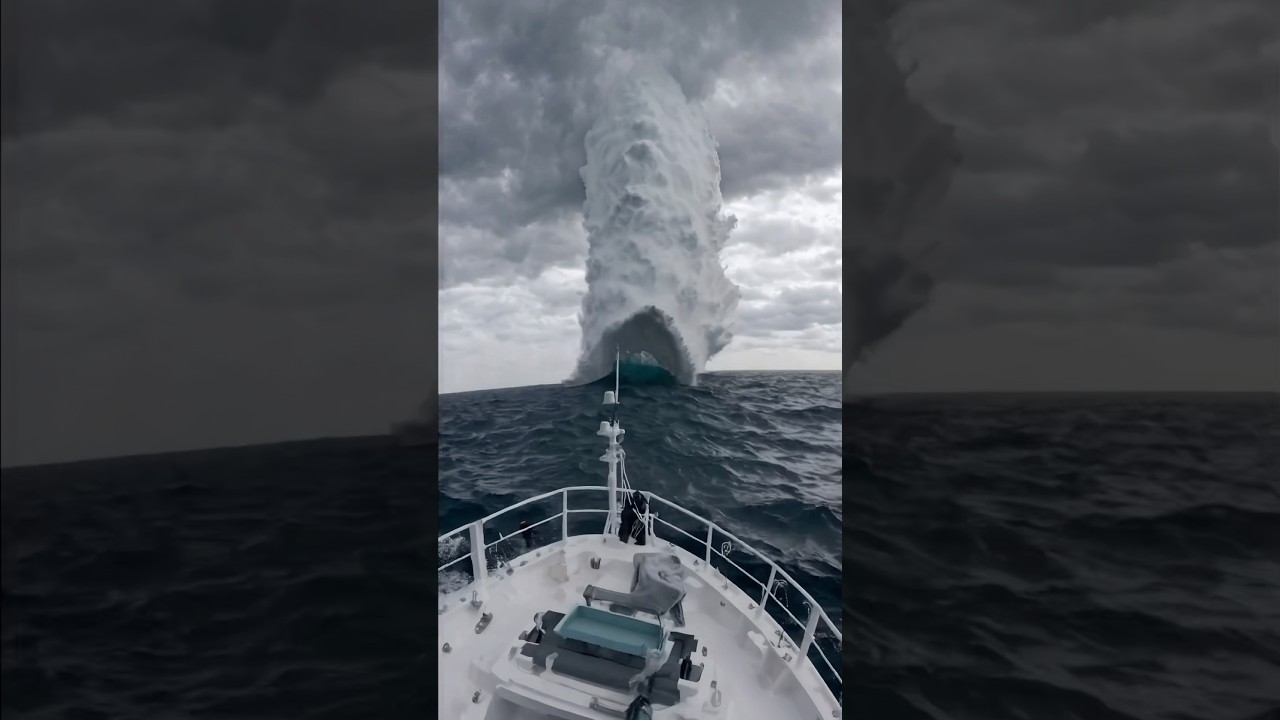A storm in the Atlantic Ocean #storm #ocean #oceanwaves #waves #шторм