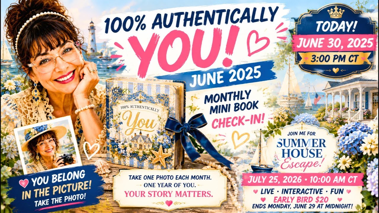 TAKE THE PHOTO June 2026 Check-In 100% Authentically You Mini Book let&rsquo;s take the picture