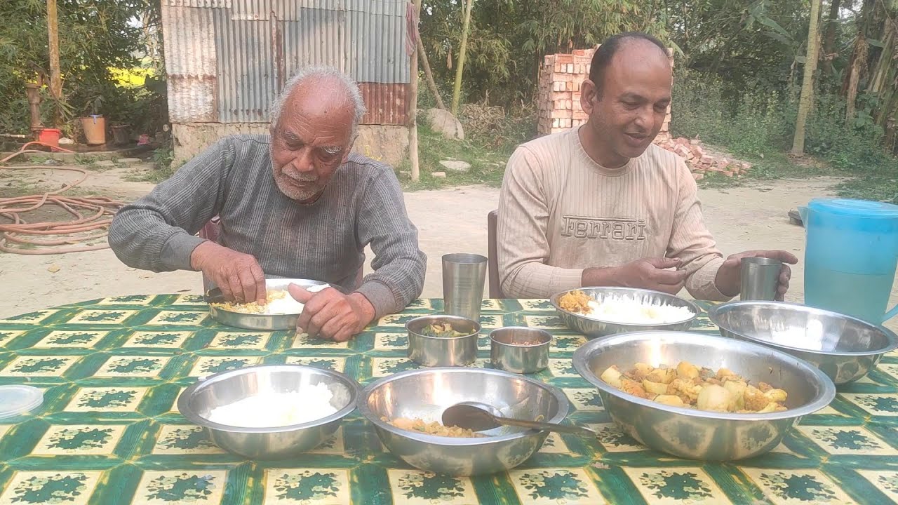 আজ খাওয়ার অনেক আয়োজন হল 😍 village touch