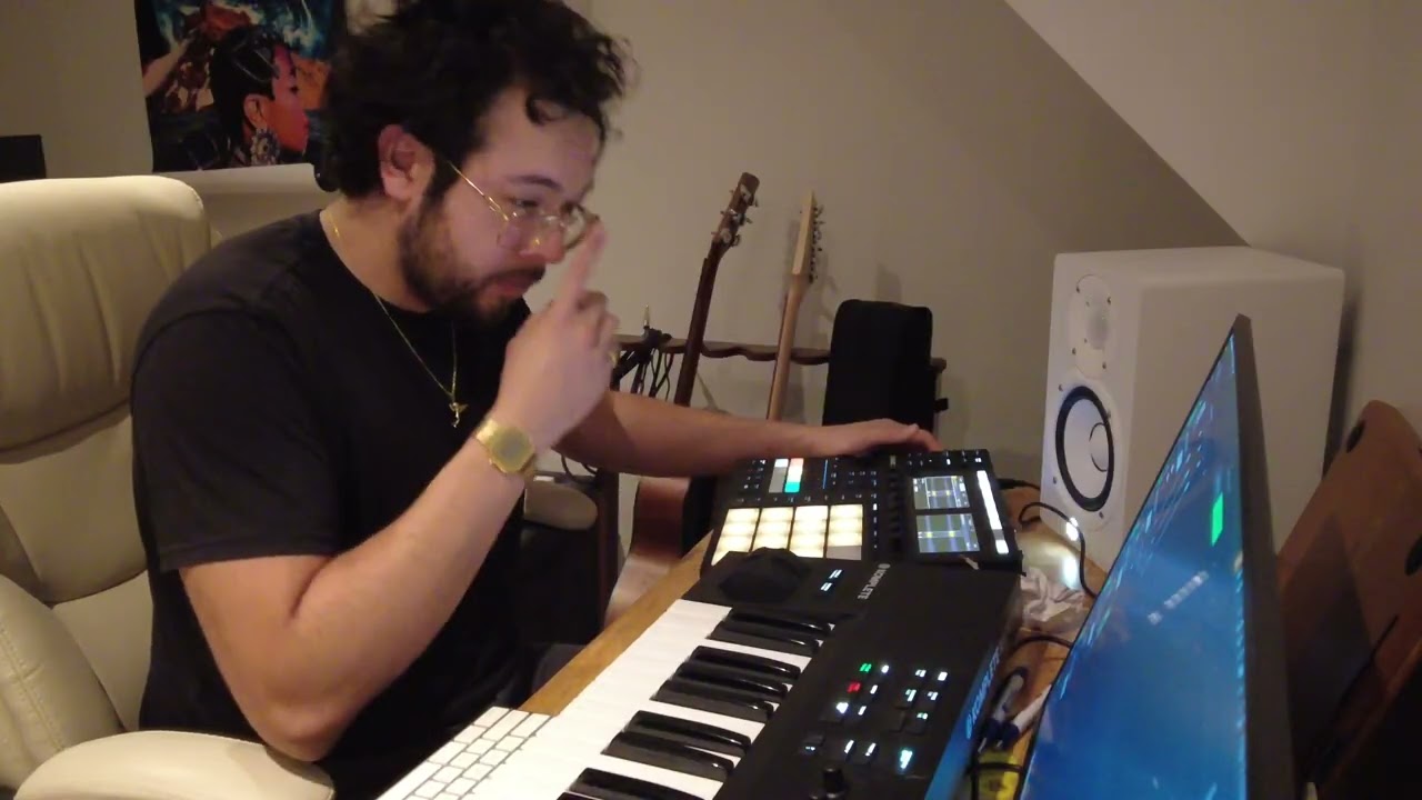 Making a soulful vinyl sample beat on maschine mk3 