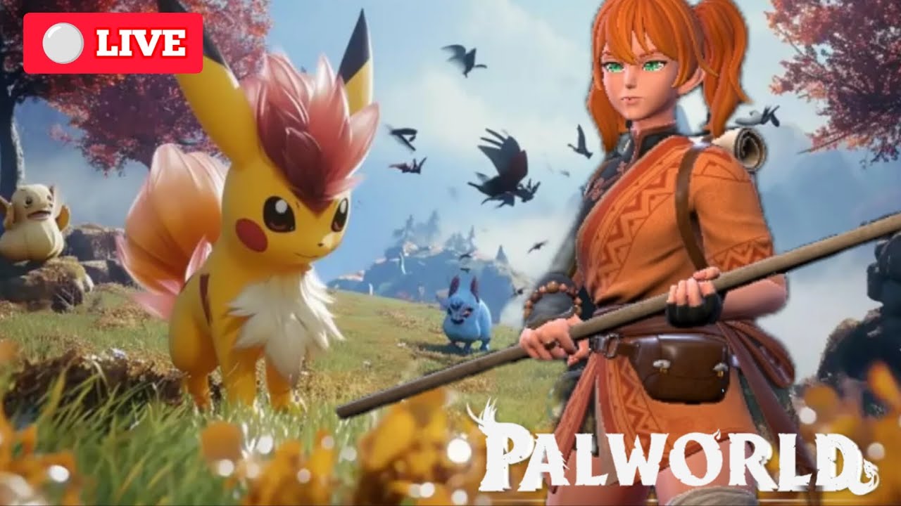 🔴LIVE- PALWORLD Gameplay  Day 8 | Pokemon World | No Commentary Gameplay