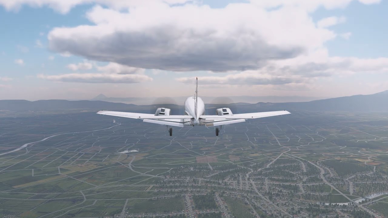 Beechcraft Baron instrument approach to Kanoya  Japan RJFY X-Plane 12
