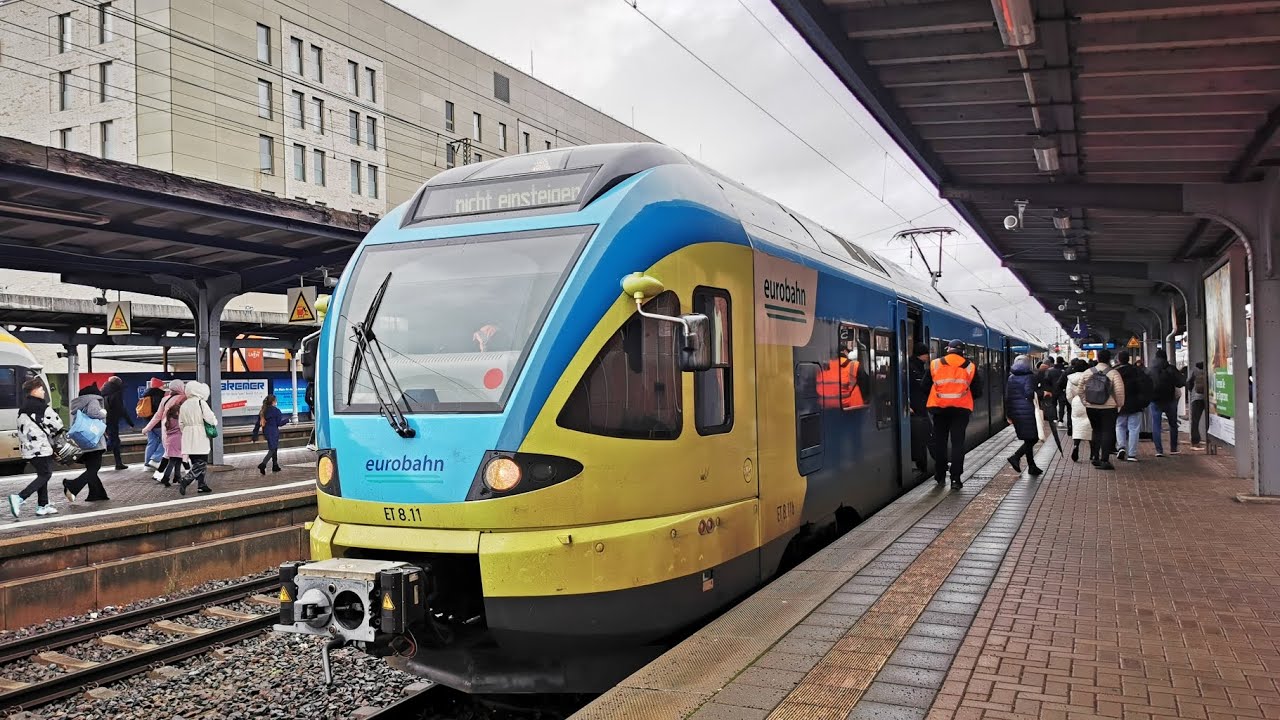 eurobahn Mitfahrt auf der Kompletten RB 72 von Herford bis Paderborn Hbf im Stadler Flirt 1
