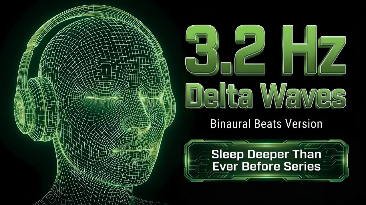 3.2 Hz Delta Waves Binaural Beats | Sleep Deeper Than Ever Before Series (Black Screen)