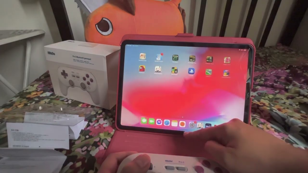 How to Open Chat in Genshin Impact using 8bitDo controller in iOS/Mode A