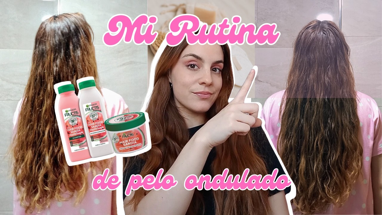 RUTINA PARA PELO ONDULADO ✨️ lavado, productos recomendados y definición 🚿 *actualizada*