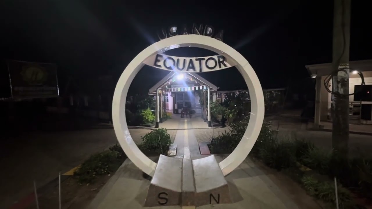 Crossing the Equator at Night in Kayabwe, Uganda