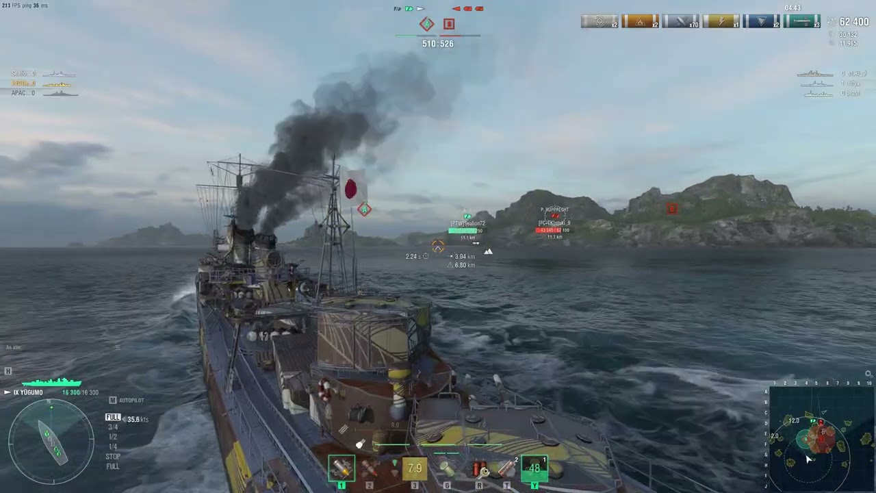 World of Warships YUGUMO ROUND:)