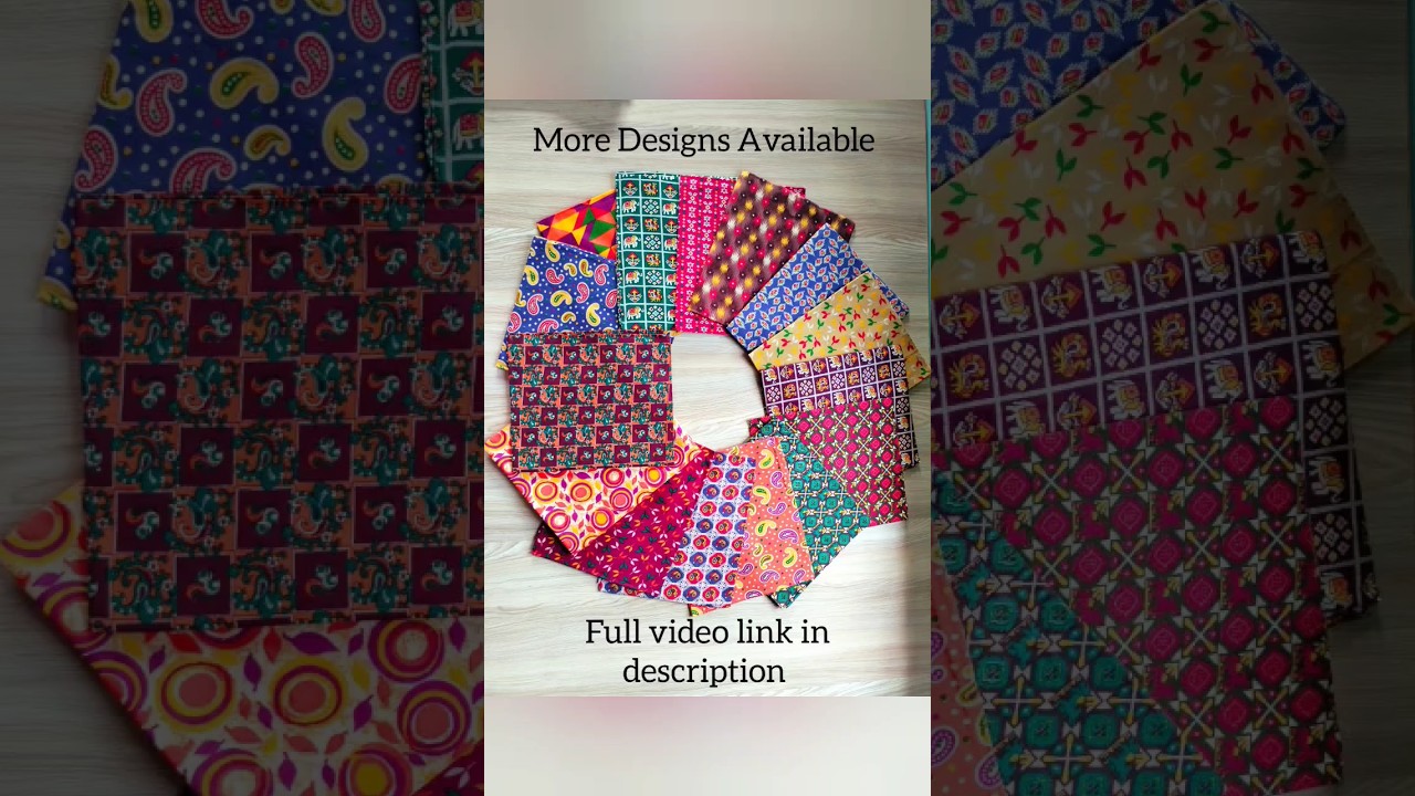 Kalaamkaari 1 meter blouse pieces #Shorts #cotton