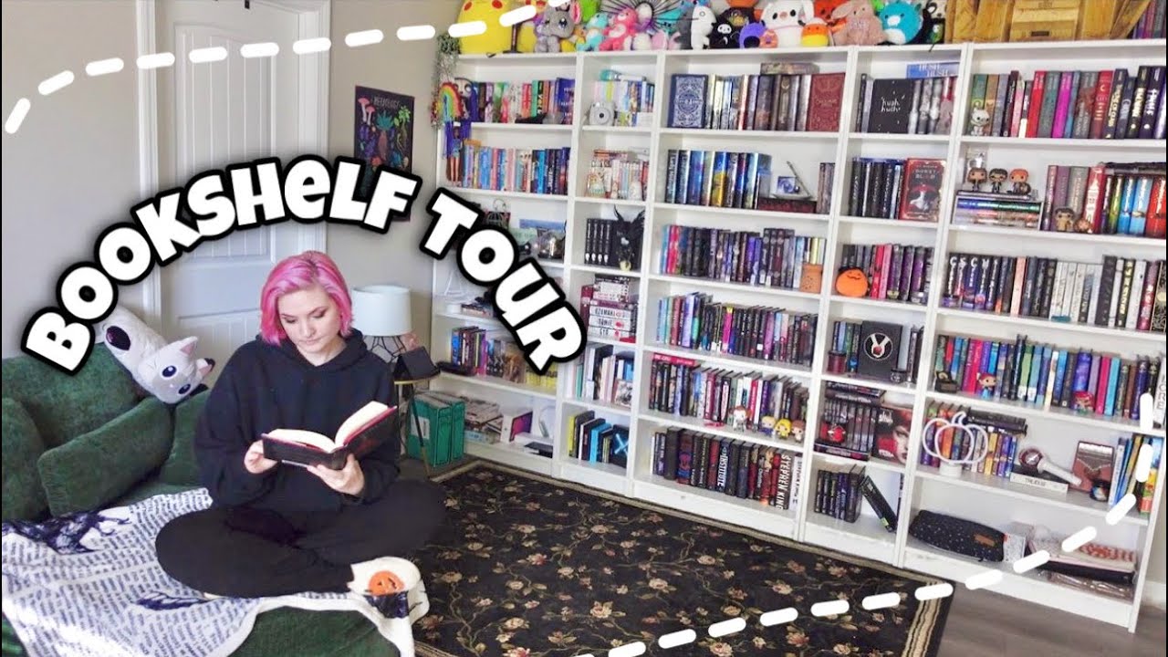 creating my dream library + tour 🍄📚✨
