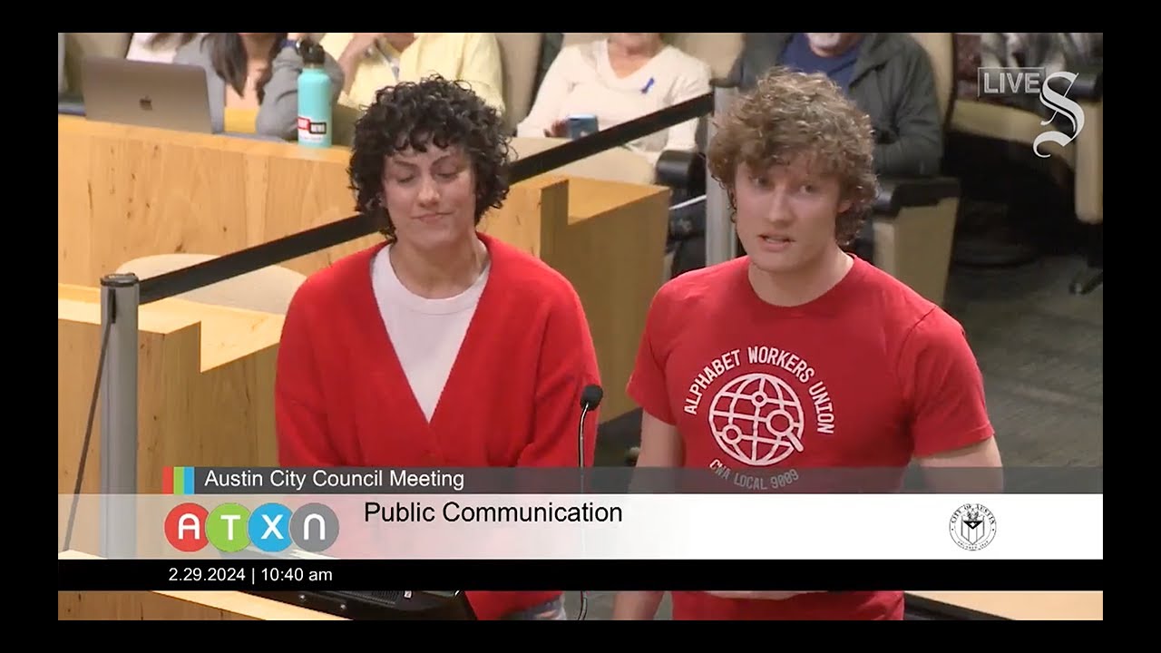 Youtube Music workers get fired while asking Austin City Council for Google negotiation resolution