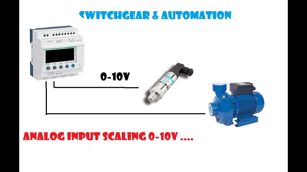 Zelio PLC analog input scaling, configuration , SR3B102BD,