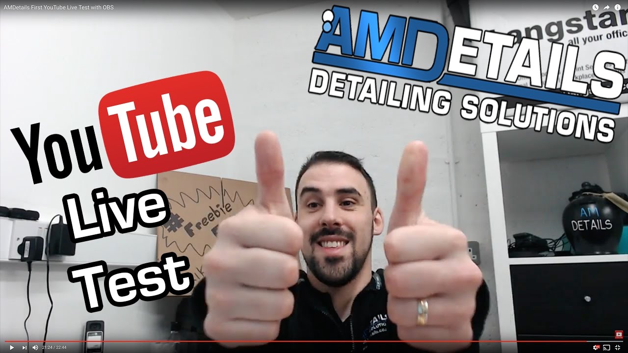 AMDetails First YouTube Live Test with OBS - POOR CONNECTION