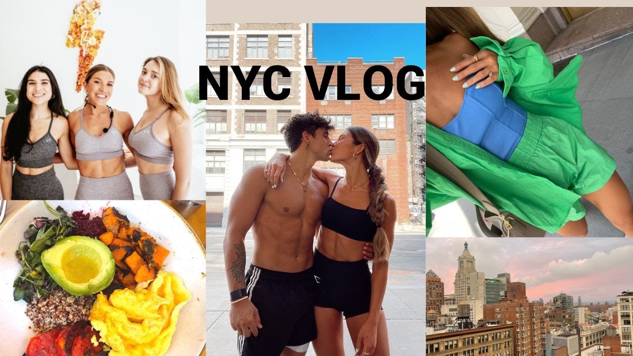 NYC couple's vlog !! workout classes, food & exploring together :)
