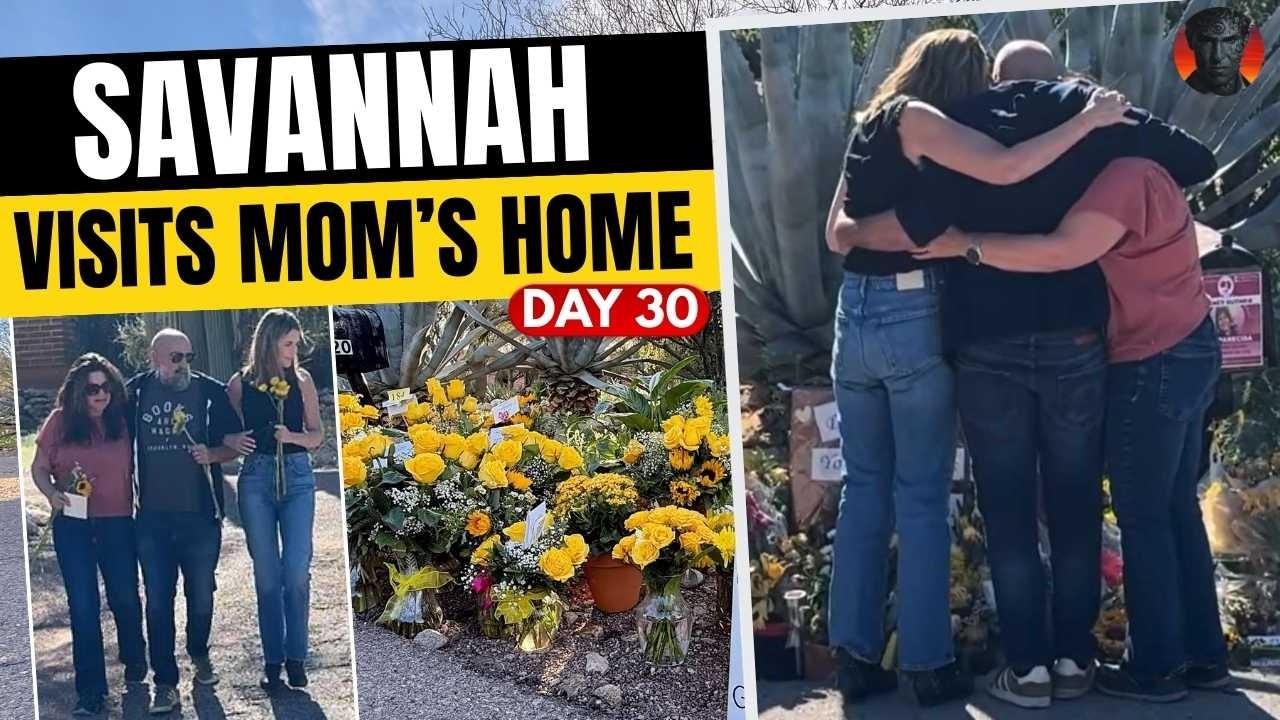 Savannah Guthrie Places Yellow Flower Outside Mom's Home