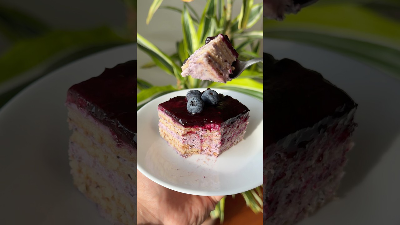 CARLOTA DE AR&Aacute;NDANOS 🫐 (postre sin horno y con solo 5 ingredientes)