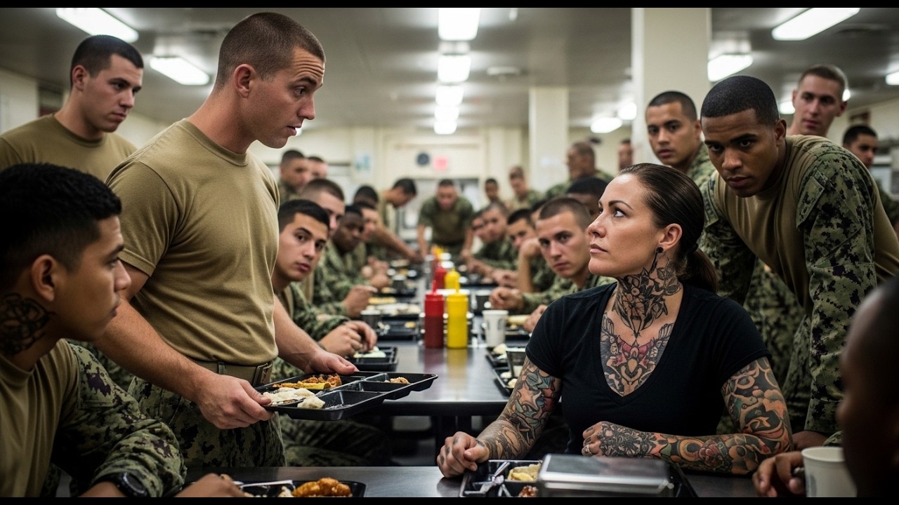 “Why So Many Tattoos, Lady?” A Navy SEAL Asks — Her Reply Silences the Entire Mess Hall.