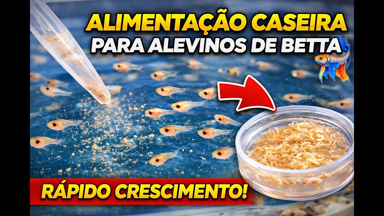 Alimentação Caseira para Alevino de Betta