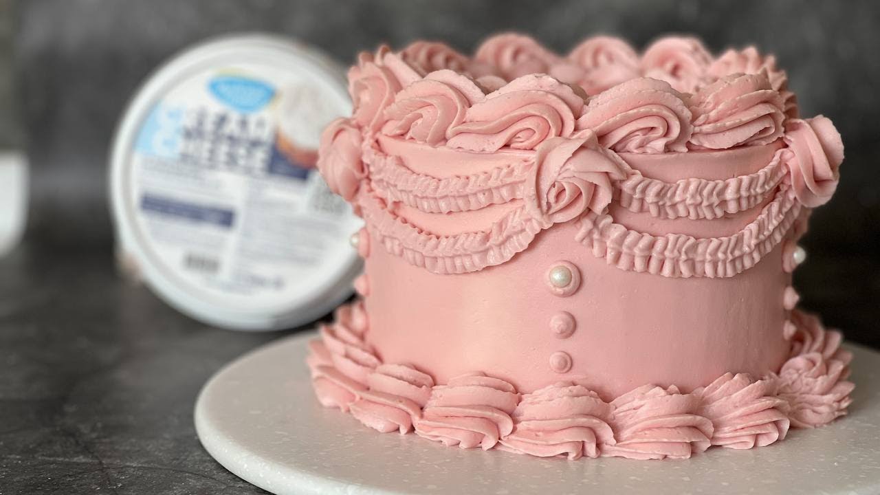 Идеальный крем для торта в стиле ЛАМБЕТ 🌸 Винтажный торт 🌸 Lambeth cake
