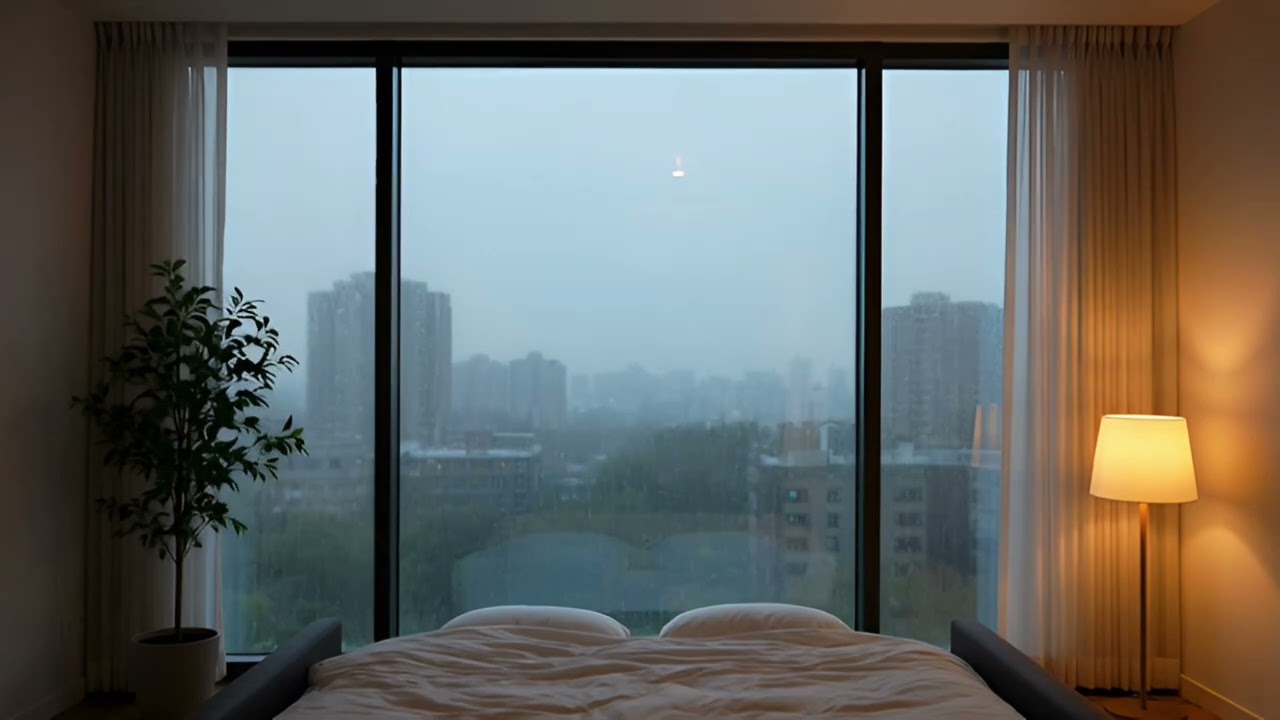 Rain Sounds for Sleeping 🌧️ Heavy Rain in Cozy Bedroom (11 Hours)