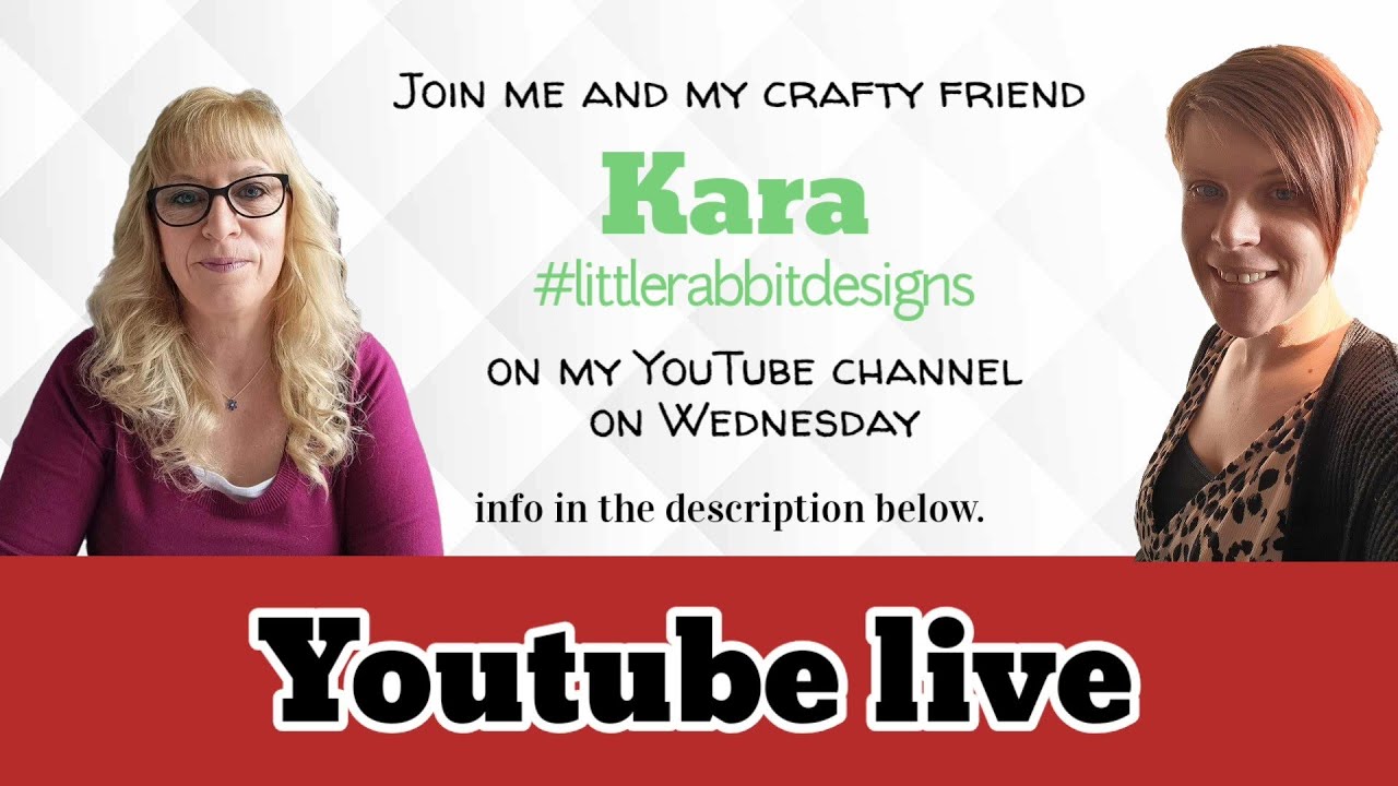 Live craft & chat with @Little_Rabbit_Designs #birthdaycard #youtubelive