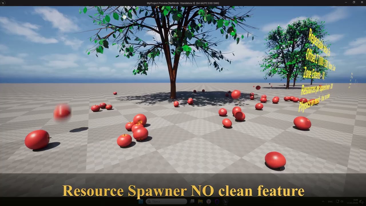 ProjectRPG/Resource Spawner - no clean feature