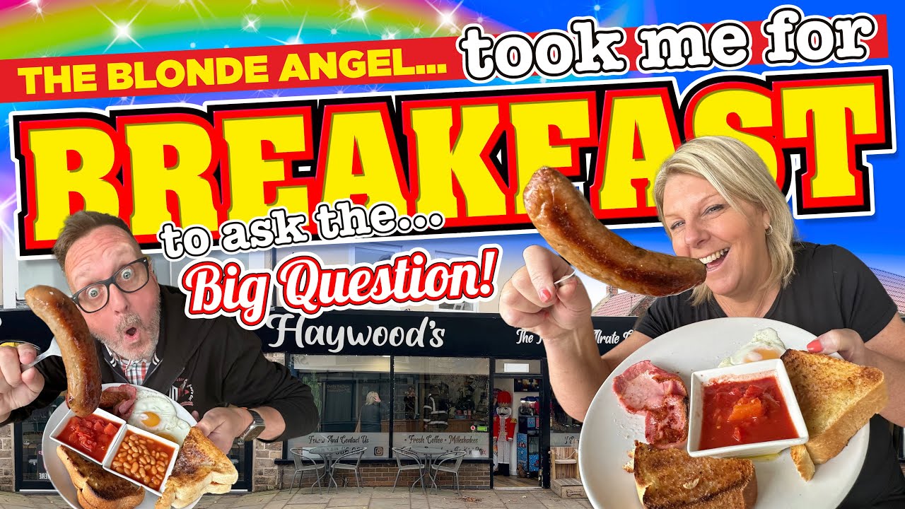 The BLONDE ANGEL took me for BREAKFAST to Ask me THE BIG QUESTION!