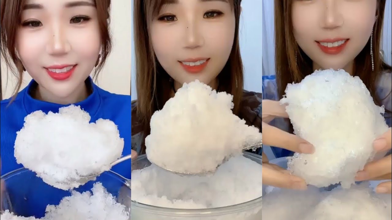 ASMR YY SOFT ICE SQUEAKY| WHITE ICE CRUNCHY