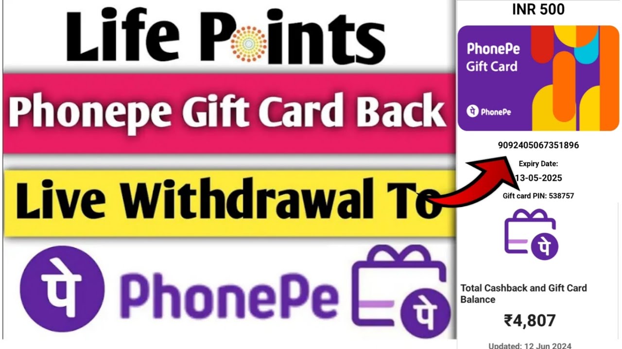 Lifepoint Phonepe Gift Card Redeem😱|Lifepoint Surveys Live Payment Proof 2024 | Lifepoints Redeem🤑